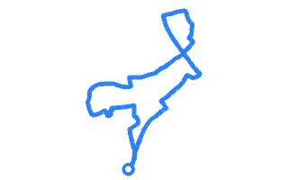 Route shape for Route 3 at Nottingham (Chilwell) DTC