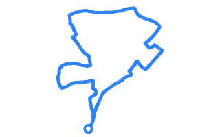 Route shape for Route 5 at Nottingham (Chilwell) DTC