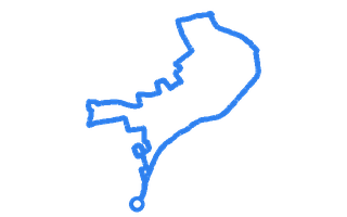 Route shape for Route 9 at Nottingham (Chilwell) DTC