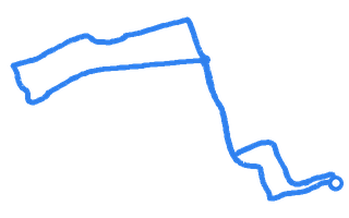 Route shape for Route 11 at Nottingham (Chilwell) DTC