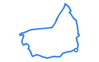 Route shape for Route 12 at Nottingham (Chilwell) DTC