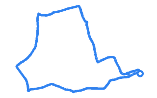 Route shape for Route 15 at Nottingham (Chilwell) DTC