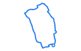 Route shape for Route 17 at Nottingham (Chilwell) DTC