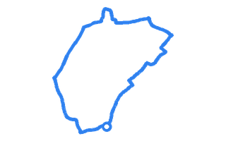 Route shape for Route 20 at Nottingham (Chilwell) DTC