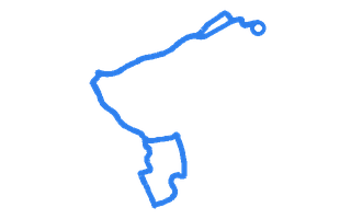 Route shape for Route 4 at Nottingham (Colwick) DTC
