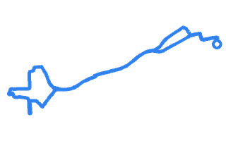 Route shape for Route 5 at Nottingham (Colwick) DTC