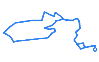 Route shape for Route 20 at Nottingham (Colwick) DTC