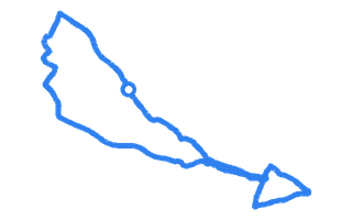 Route shape for Route 2 at Nottingham (Watnall) DTC