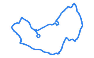 Route shape for Route 4 at Nottingham (Watnall) DTC