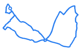 Route shape for Route 5 at Nottingham (Watnall) DTC