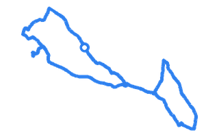 Route shape for Route 8 at Nottingham (Watnall) DTC