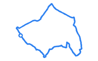 Route shape for Route 13 at Nottingham (Watnall) DTC