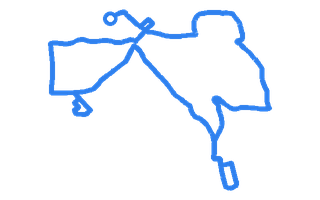 Route shape for Route 4 at Nuneaton DTC
