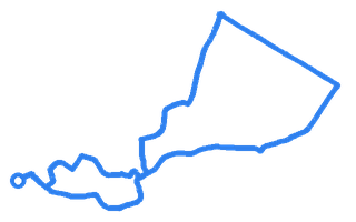 Route shape for Route 9 at Nuneaton DTC