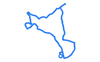 Route shape for Route 2 at Oswestry DTC