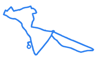 Route shape for Route 3 at Oswestry DTC