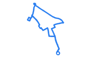 Route shape for Route 6 at Oxford (Cowley) DTC