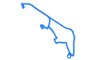 Route shape for Route 7 at Oxford (Cowley) DTC
