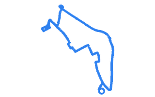 Route shape for Route 11 at Oxford (Cowley) DTC