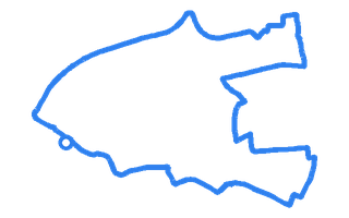 Route shape for Route 12 at Paisley DTC