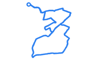 Route shape for Route 13 at Paisley DTC