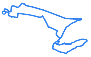 Route shape for Route 8 at Pembroke Dock DTC