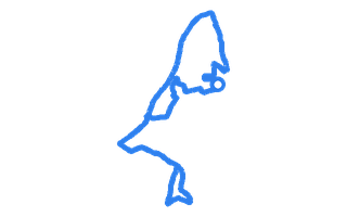 Route shape for Route 4 (NEW) at Penzance DTC