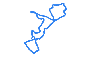 Route shape for Route 9 (NEW) at Penzance DTC