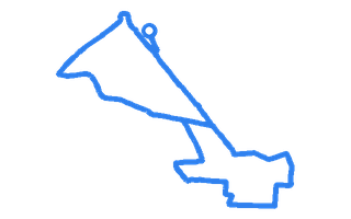 Route shape for Route 2 at Perth DTC (Arran Road)