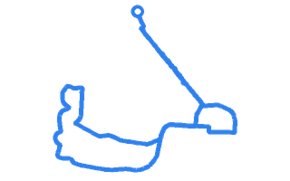 Route shape for Route 7 at Perth DTC (Arran Road)