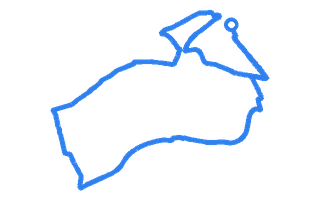 Route shape for Route 10 at Perth DTC (Arran Road)