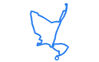 Route shape for Route 1 at Peterborough DTC