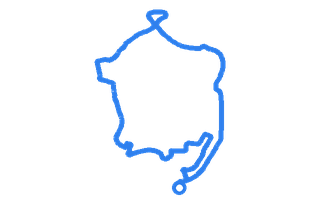 Route shape for Route 6 at Peterborough DTC