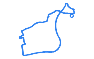 Route shape for Route 9 at Peterborough DTC