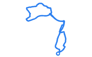 Route shape for Route 10 at Peterborough DTC