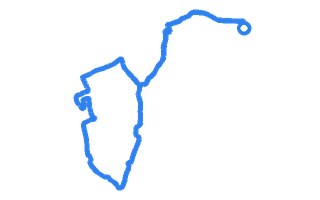 Route shape for Route 13 at Peterborough DTC