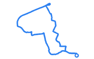 Route shape for Route 15 at Peterborough DTC