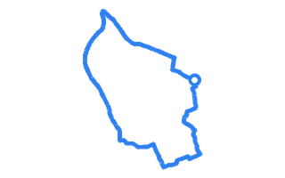 Route shape for Route 6 at Pinner (London) DTC