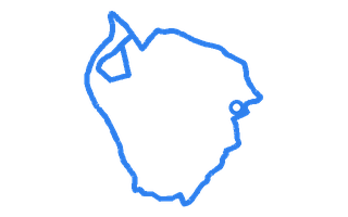 Route shape for Route 8 at Pinner (London) DTC