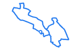 Route shape for Route 11 at Pinner (London) DTC