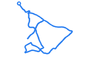 Route shape for Route 13 at Plymouth DTC