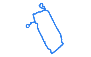 Route shape for Route 1 at Pontefract DTC (Castleford)