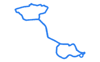Route shape for Route 10 (NEW) at Pontefract DTC (Castleford)