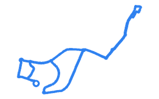 Route shape for Route 4 at Poole DTC