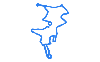 Route shape for Route 6 at Poole DTC