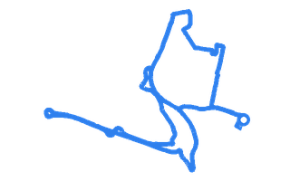 Route shape for Route 10 at Poole DTC