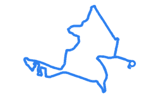 Route shape for Route 12 at Poole DTC