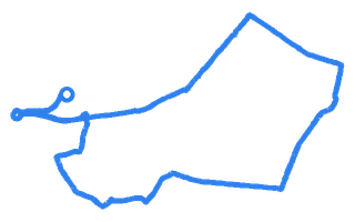 Route shape for Route 13 at Poole DTC