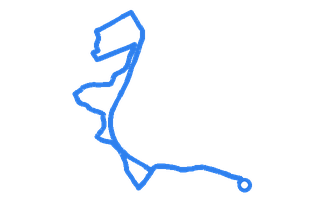Route shape for Route 16 at Poole DTC