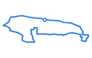 Route shape for Route 1 at Portsmouth DTC